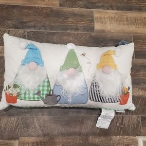 Gorgeous Spring Gnome Pillow-NWT